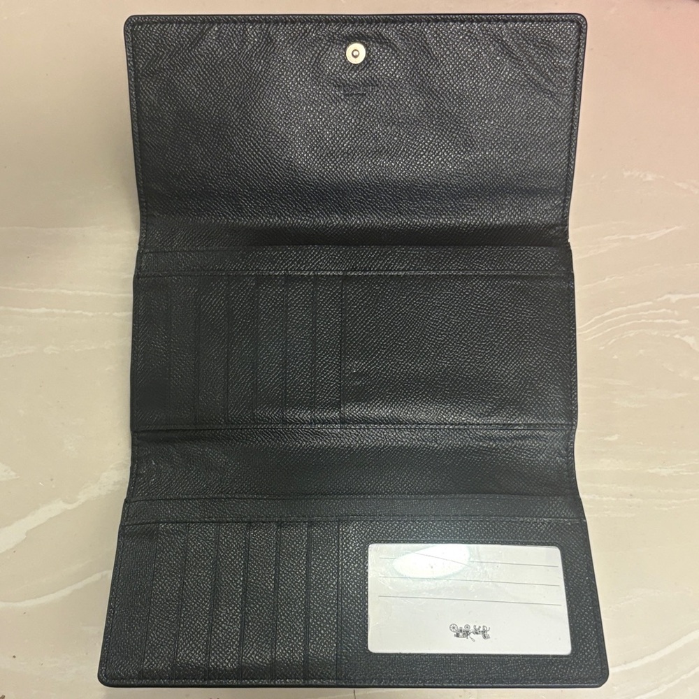 Coach Black Leather Wallet - Picture 2 of 3